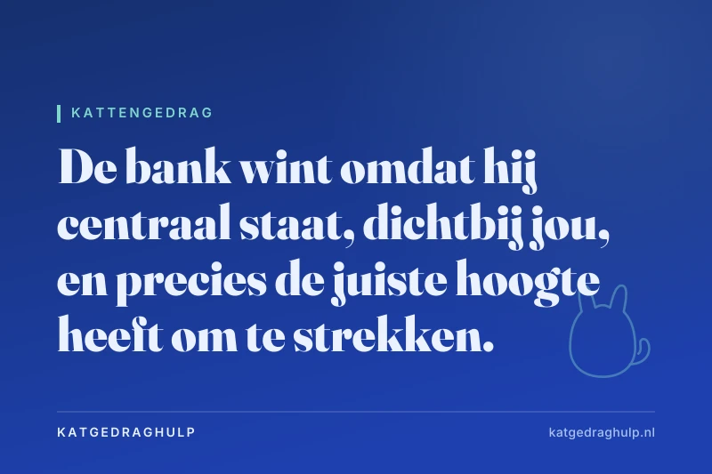 Tekstkaart van KatGedragHulp: Kat krabt aan de bank: bescherming per banktype