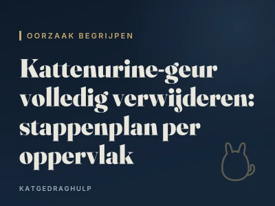 Kattenurine-geur volledig verwijderen: stappenplan per oppervlak